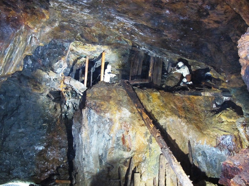 Dobývky nad štolou (foto J. Pokludová)